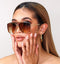 Bella Coffee Aviator Sunglasses