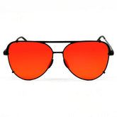 Cristina Red Aviator Sunglasses