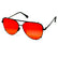 Cristina Red Aviator Sunglasses