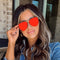 Cristina Red Aviator Sunglasses