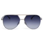 Emily Blue Aviator Sunglasses