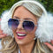 Emily Blue Aviator Sunglasses