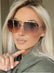 Bella Coffee Aviator Sunglasses