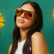 Ivy Yellow Round Aviator Sunglasses