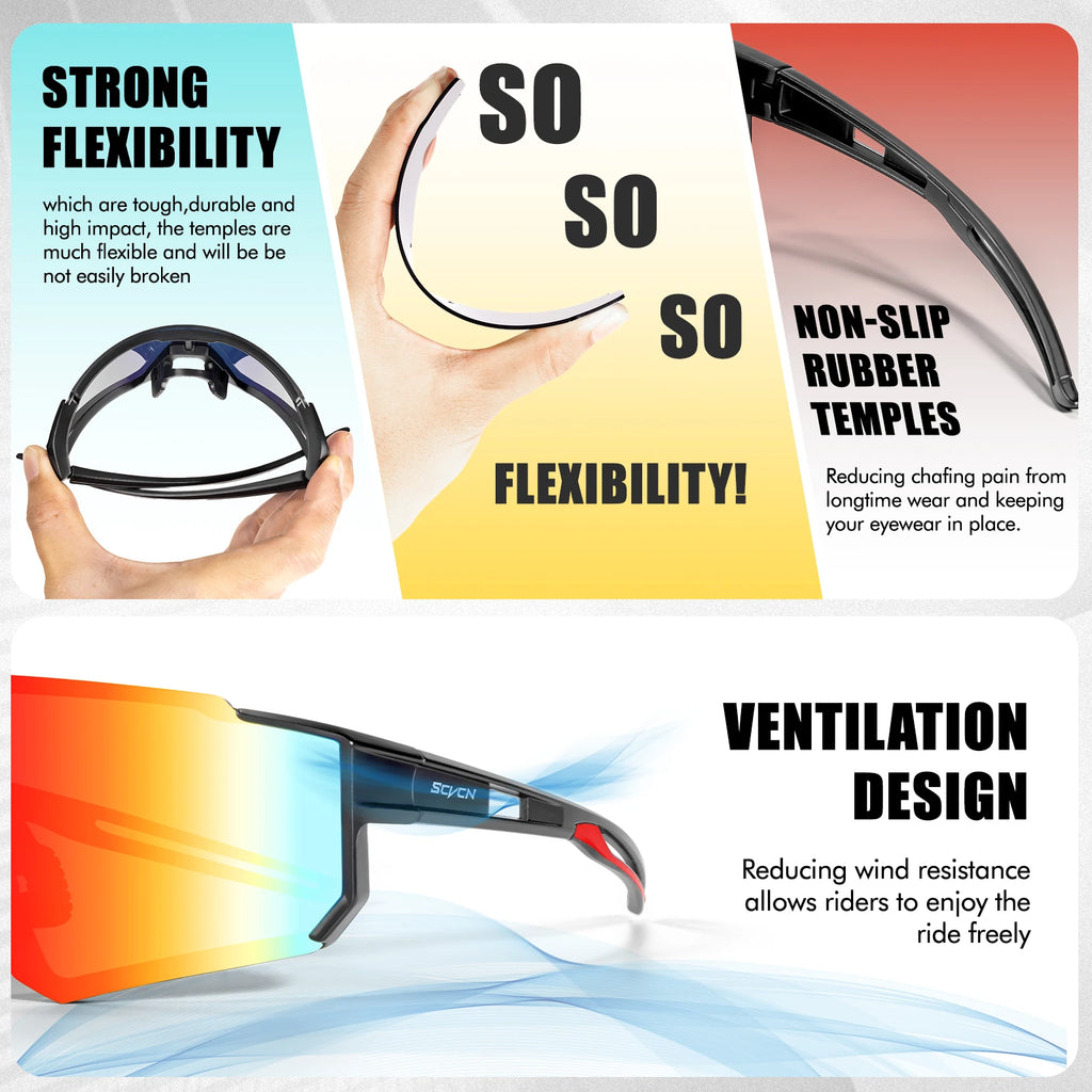DAVOUDIE AeroShield UV400 Sport Sunglasses