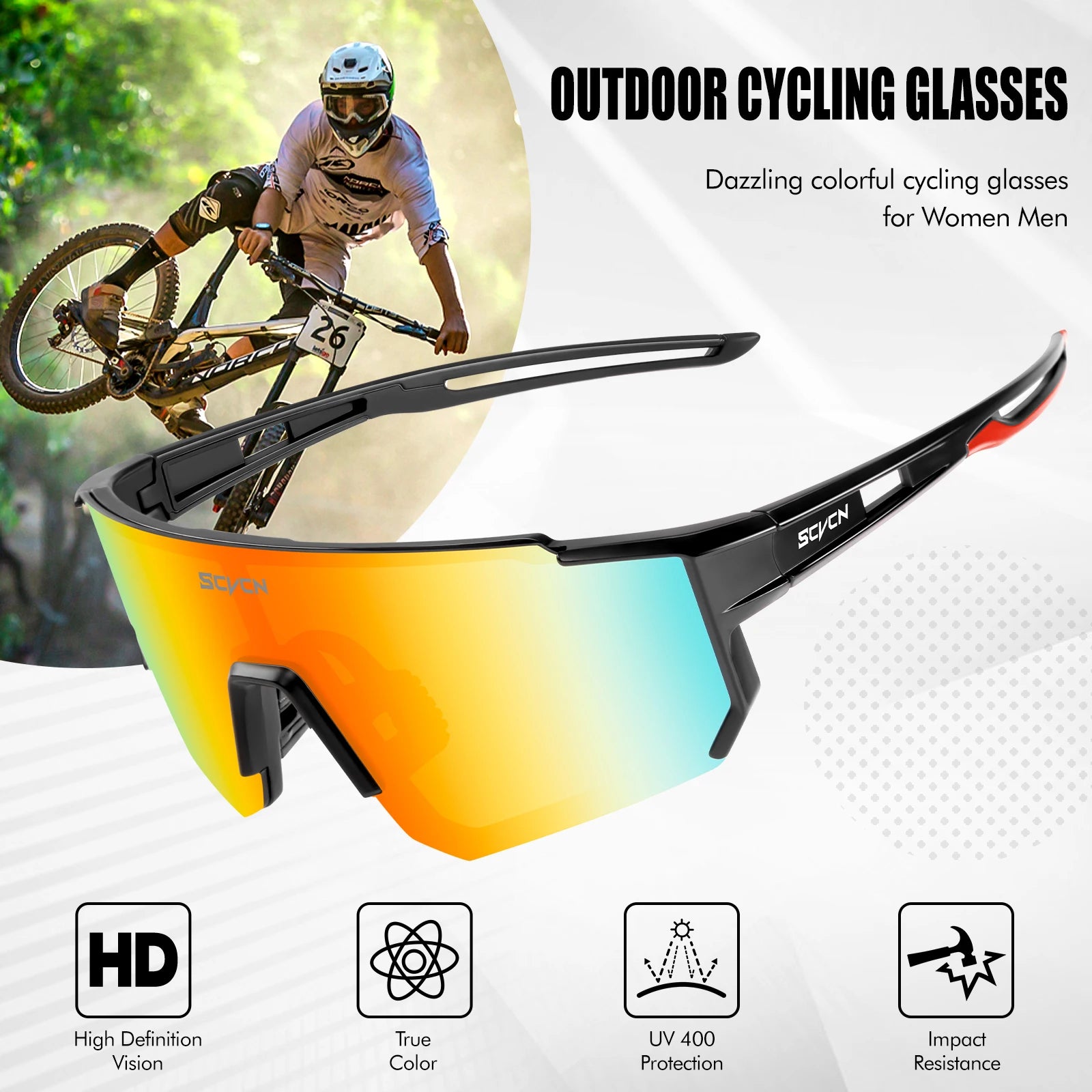 DAVOUDIE AeroShield UV400 Sport Sunglasses