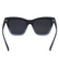 Cosmo Black Square Sunglasses
