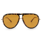 Ivy Yellow Round Aviator Sunglasses